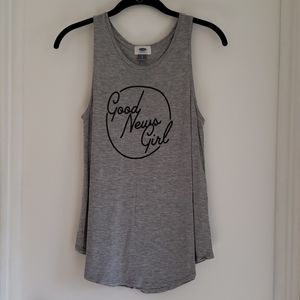 Gray tank top - Good News Girl